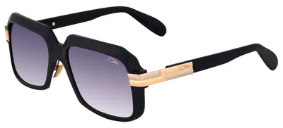 Pre-owned Cazal 607/3 Alu Black And Gold/grey Shaded (801) Sunglasses