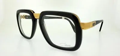 Pre-owned Cazal Prescription 616 001 56mm Black Frame With Clear Lenses