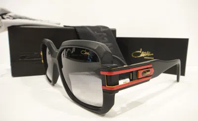 Pre-owned Cazal 623/302 Sunglasses 623 Color 011 Matt Black Red Authentic In Grey Gradient