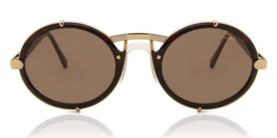 Cazal 644 007 Men's Sunglasses Tortoiseshell Size 53 In Brown