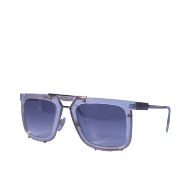 Pre-owned Cazal Aviator Sunglasses 648-003 Crystal Gold Plated Frame Light Gray Lenses Uv