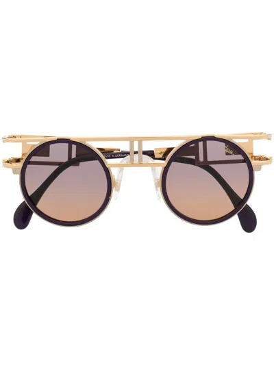 Cazal 6683 Round-frame Sunglasses In Violett