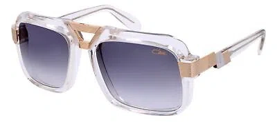 Pre-owned Cazal 669-003 Crystal-gold In Gray