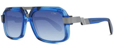 Pre-owned Cazal 669 Night Blue Ruthenium/blue Shaded (002) Sunglasses