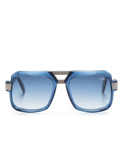Cazal 669 Pilot-frame Sunglasses In 蓝色