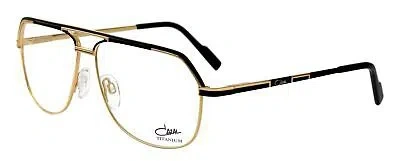 Pre-owned Cazal 7083-e-001 Black Gold
