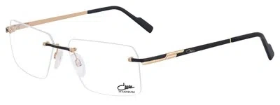 Pre-owned Cazal 7097-e-001 Black - Gold - Clear