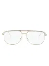 Cazal 7101 Pilot-frame Glasses In Gold