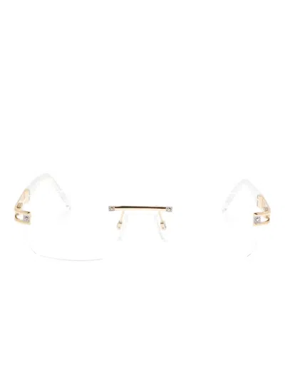 Cazal 4302 Rectangle-frame Glasses In 粉色