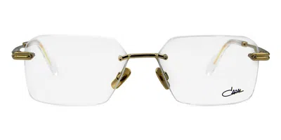 Cazal 7116 002 Men's Glasses Gold Size 56 - Free Lenses - Blue Light Block Available In Multi