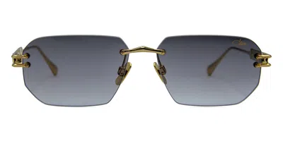 Cazal 7121/3 001 Men's Sunglasses Gold Size 57