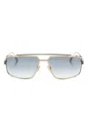 Cazal 7563 Pilot-frame Sunglasses In Gold