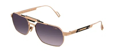 Pre-owned Cazal 757/3 Black And Gold/grey Shaded (001) Sunglasses