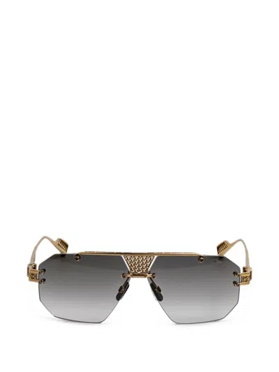 Cazal 777 Geometric-frame Sunglasses In Gold