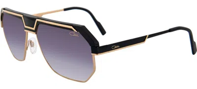 Pre-owned Cazal 790/3 Black Gold/grey Shaded (001) Sunglasses