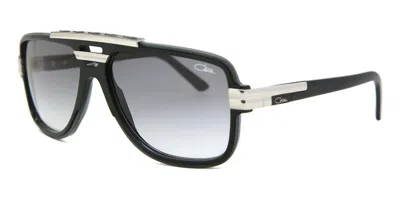Pre-owned Cazal 8037 Black Silver/grey Shaded (003) Sunglasses