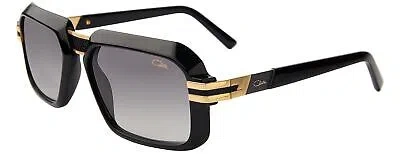 Pre-owned Cazal 8039-001 Black-gold In Gray