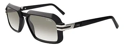 Pre-owned Cazal 8039-002 Black Mat - Silver In Green
