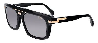 Pre-owned Cazal 8040-001 Black-gold In Gray