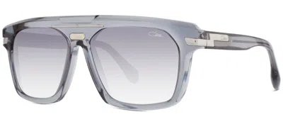 Pre-owned Cazal 8040 Transparent Grey Silver/grey (003) Sunglasses In Gray