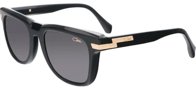 Pre-owned Cazal 8041 Black Gold/grey (001) Sunglasses In Gray