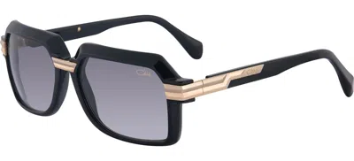 Pre-owned Cazal 8043 Black Gold/grey Shaded (001) Sunglasses