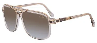 Pre-owned Cazal Sunglasses 8044-003 Brown-crystal Frame Brown Gradient Lens