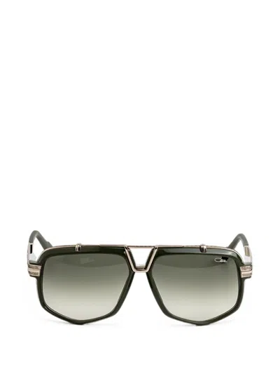 Cazal 8049 Geometric-frame Sunglasses In Green