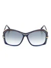 Cazal 8510 Square-frame Sunglasses In Blau