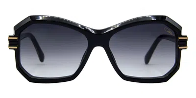 Cazal 8521 001 Women's Sunglasses Black Size 58 In Blue
