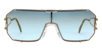 Cazal 904 001 Women's Sunglasses Gold Size 135 In Blue