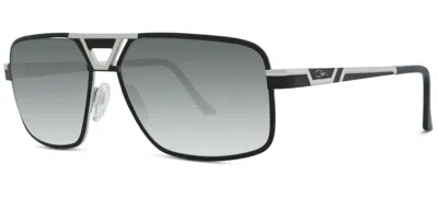 Pre-owned Cazal 9071 Black Silver/grey Green Shaded (002) Sunglasses