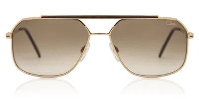 Cazal 9081 002 Men's Sunglasses Gold Size 62 In Brown