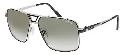 Pre-owned Cazal 9099-002 Black-silver