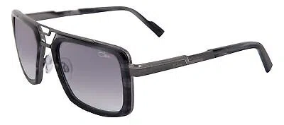 Pre-owned Cazal 9104-002 Black Gunmetal In Gray
