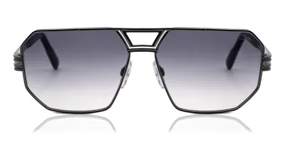 Cazal 9105 003 Men's Sunglasses Gunmetal Size 61 In Gray