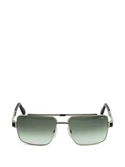 Cazal 9106 Square-frame Sunglasses In Silver