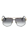 Cazal 9110 Pilot-frame Sunglasses In Black