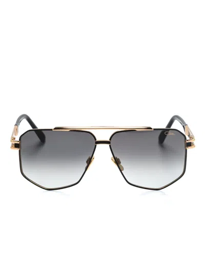 Cazal 9110 Pilot-frame Sunglasses In Black