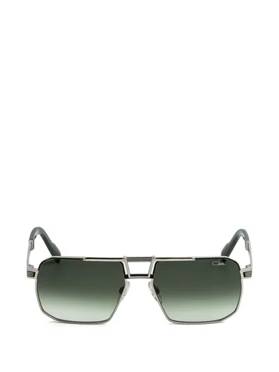 Cazal 9112 Square-frame Sunglasses In Silver