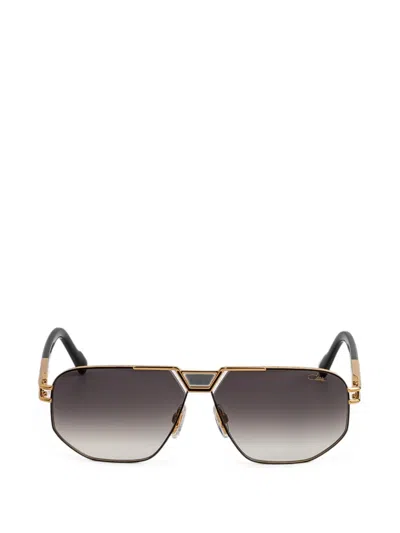 Cazal 9114 Geometric-frame Sunglasses In Gold