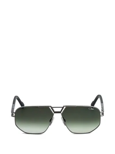Cazal 9114 Geometric-frame Sunglasses In Gray