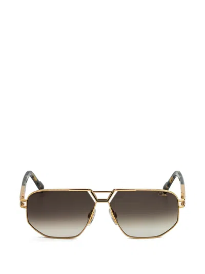 Cazal 9114 Pilot-frame Sunglasses In Gold