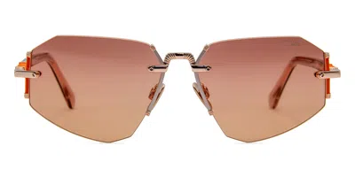 Cazal 9509 004 Women's Sunglasses Gold Size 57 In Brown
