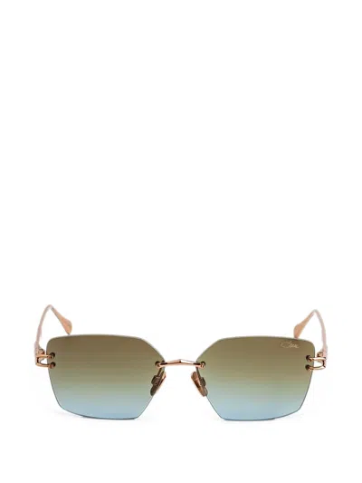 Cazal 9511 Rimless Sunglasses In Gold
