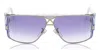 Cazal 955 Wraparound-frame Sunglasses In Blue