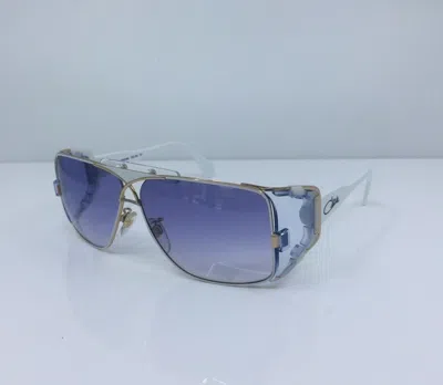 Pre-owned Cazal 955 Sunglasses - M. 955 Col. 332 White & Gold 63-11-120mm Made Germany In Gray