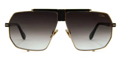 Cazal 996 003 Men's Sunglasses Gold Size 64 In Brown