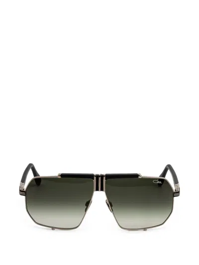 Cazal 996 Geometric-frame Sunglasses In Silver