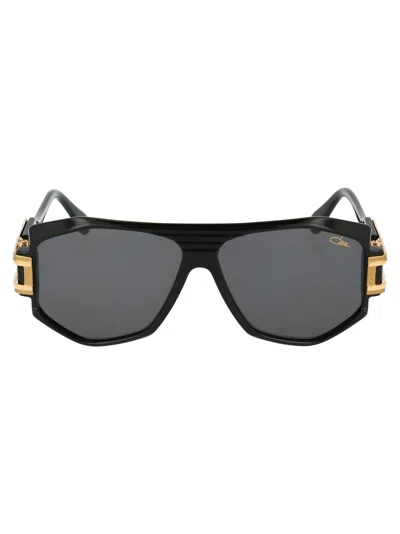 Cazal Black Acetate Sunglasses In 001 Black